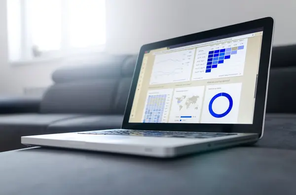 Analytics dashboard showing SEO performance data