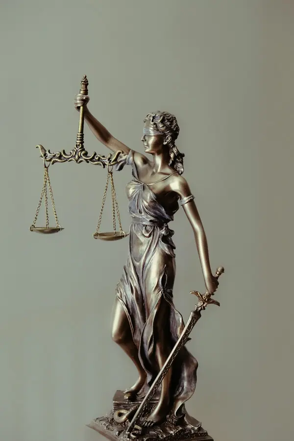 Justice scales representing personal injury law firm marketing strategy