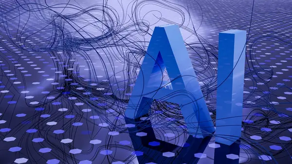 AI-powered search interface representing generative engine optimization