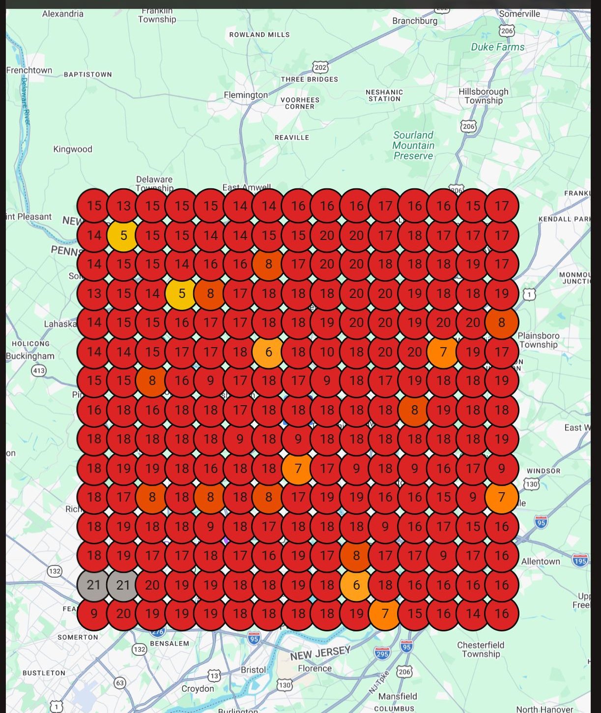 Before: Google Maps showing no visibility for Cruz Gold